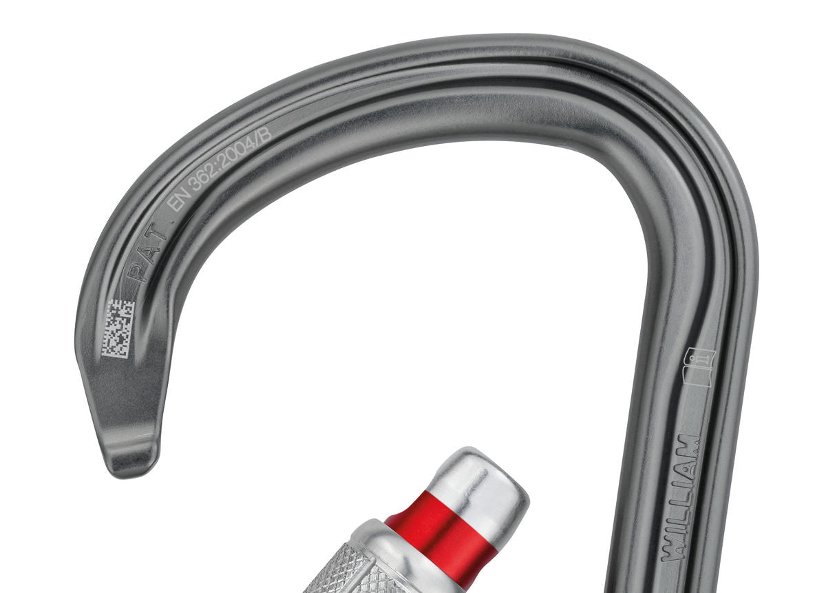 Petzl WILLIAM - Leichtgewichtiger, großer asymmetrischer Karabiner